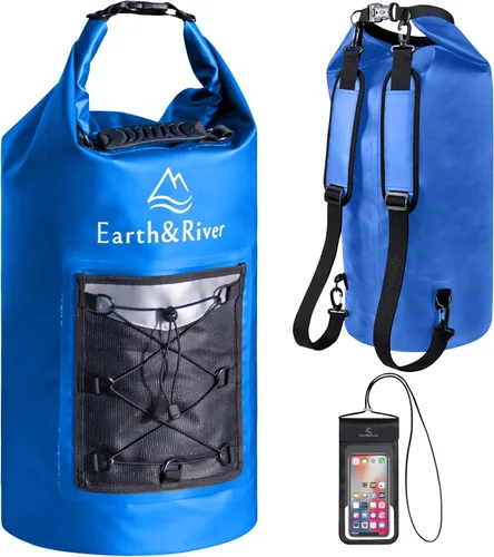 Miniatura 23 de EARTH&RIVER Mochila seca impermeable de alta calidad, extra gruesa, protección para todas las actividades acuáticas y campamentos, bolsa seca ligera
