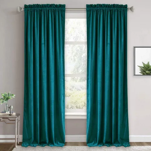 Miniatura 74 de RYB HOME Cortinas de terciopelo verde oliva de 72 pulgadas de largo, cortinas opacas con aislamiento térmico, tratamiento de ventana, decoración