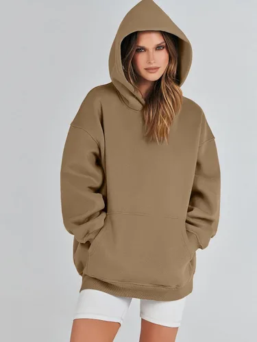 Miniatura 7 de ANRABESS Womens Oversized Hoodies Fleece Sweatshirts Long Sleeve Hooded Pullover Winter Clothes with Pocket