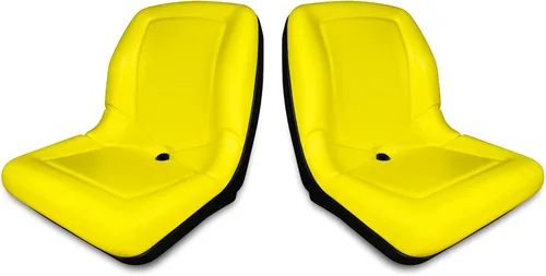 Miniatura 2 de (2) TRAC SEATS - Asientos abatibles amarillos para John Deere Gator CX (por debajo del número de serie 039,999) para PN: VGA10177
