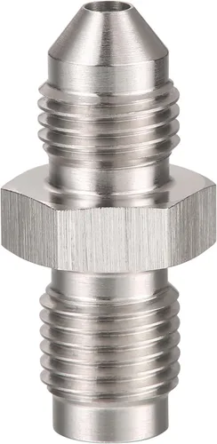 Miniatura 3 de Adaptador Conector de Ajuste de Manguera de Freno de Acero Inoxidable con Flare Invertido Macho 3AN a Macho 3/8-24