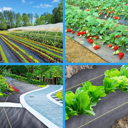 Miniatura 5 de 1.3 pies x 50 pies de tela negra de barrera de malezas para paisaje, tela premium para jardín, tela resistente tejida con permeabilidad superior