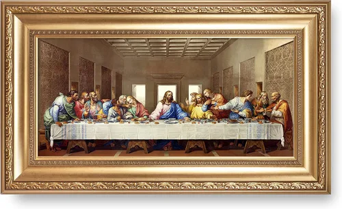 Miniatura 14 de A&T ARTWORK La Última Cena de Leonardo Da Vinci Las reproducciones de arte clásico mundial, impresiones de lienzo Giclee, arte de pared
