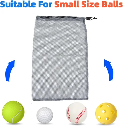 Miniatura 16 de GSE Games & Sports Expert Bolsa de malla con cordón para béisbol, pelotas de pickleball, pelotas de golf, gimnasio, equipo de natación, lavandería