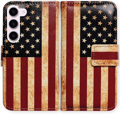 Miniatura 24 de Bcov Funda para Samsung S23, diseño de pájaro negro y verde con tapa para teléfono con ranura para tarjeta y soporte para Samsung Galaxy S23
