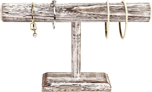 Miniatura 3 de Ikee Design Soporte de exhibición de madera para pulsera, soporte de almacenamiento de joyas de madera para exhibición de tiendas, vitrinas