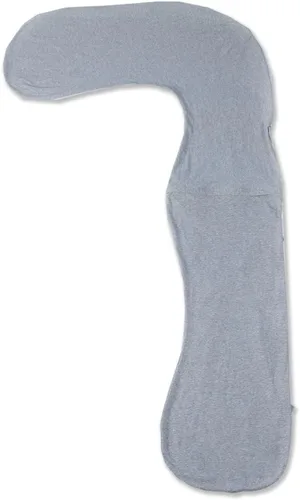 Miniatura 11 de INSEN Funda de almohada corporal de embarazo, funda de almohada de cuerpo completo en forma de C para mujeres embarazadas (jersey gris)