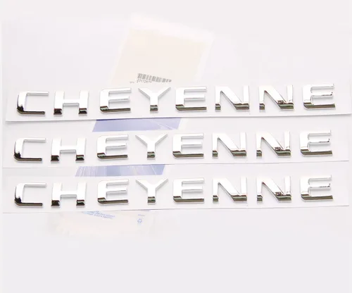Miniatura 7 de Yoaoo 3 paquetes de emblemas OEM negros para placa Cheyenne Compatible con Silverado 3D brillante Nuevo
