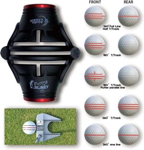 Miniatura 4 de BIRDIE79 360-Degree Golf Ball Marker Alignment Tool Kit with 3-Color Pens and Gift Box.