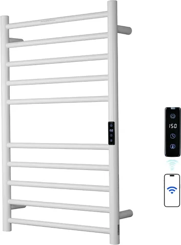 Miniatura 42 de Toallero Eléctrico con Control de Voz para Alexa y Google Home, TUYA - Calentador de Toallas de Baño Montado en la Pared, Enchufable