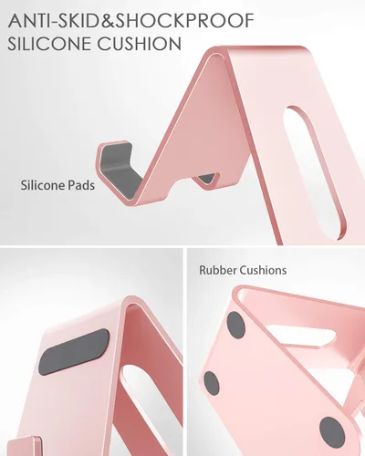 Miniatura 6 de CreaDream Soporte para teléfono celular, cuna, soporte, soporte de escritorio de aluminio compatible con Switch, todos los teléfonos inteligentes