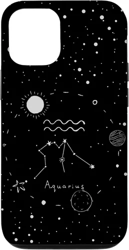 Miniatura 27 de Funda estética con signo del zodiaco celestial para iPhone 12 mini Acuarario