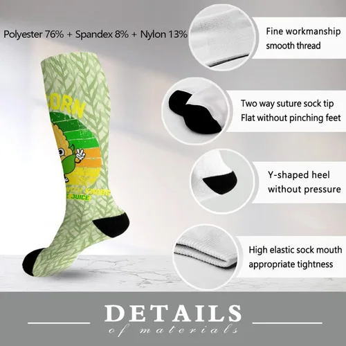 Miniatura 6 de devor Dress Socks Dress Sock Womens Work Boot Sock Fashion It's Corn a big lump with knobs It Has The Juice Sock