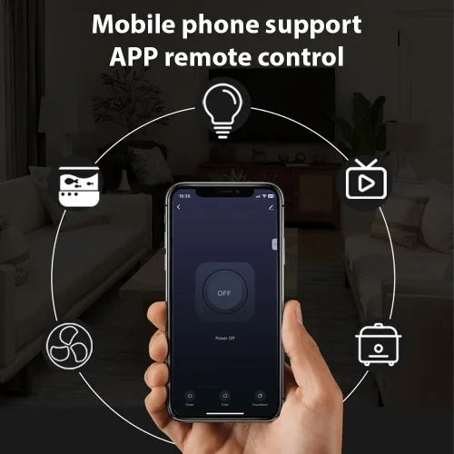 Miniatura 7 de Enchufes inteligentes, 4 paquetes de enchufe inteligente, enchufes inteligentes compatibles con control remoto TY APP, toma inteligente de 10 A