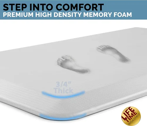 Miniatura 2 de ComfiLife - Alfombrilla antifatiga de 3/4 pulgadas de grosor para cocina o escritorio de pie, hogar u oficina, duradera, resistente a las manchas