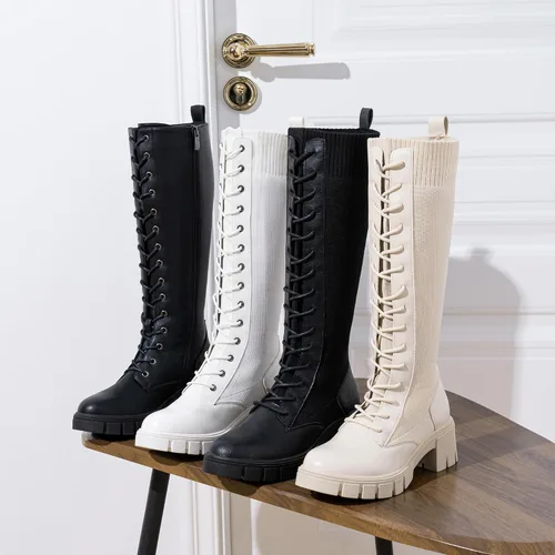 Miniatura 9 de Vepose Botines con estilo de combate, a la moda, para mujer