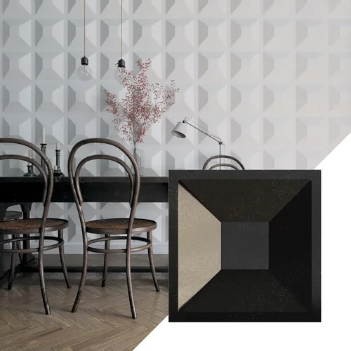 Miniatura 21 de Ekena Millwork 11 7/8 pulgadas de ancho x 11 7/8 pulgadas de alto, Diane EnduraWall Panel decorativo de pared 3D, rosa champán