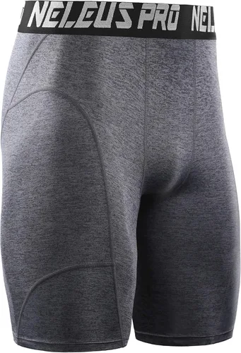 Miniatura 7 de NELEUS Paquete de 3 pantalones cortos de compresión para hombre
