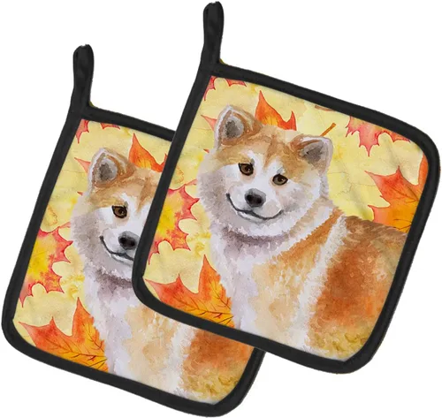 Miniatura 224 de Caroline's Treasures BB9655PTHD - Juego de soportes para ollas de cocina resistentes al calor, almohadillas calientes para horno, 7 1/2 x 7 1/2