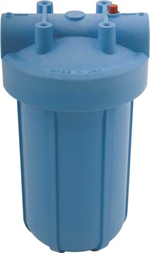 Pentair OMNIFilter BF7 - Sistema de filtración de agua para toda la casa, 10 pulgadas, azul grande, 1 pulgada NPT con alivio de presión, reduce los