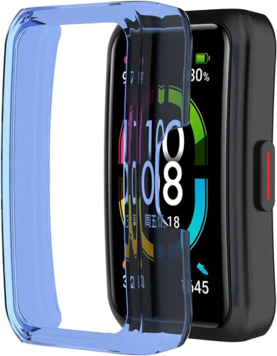 Miniatura 10 de Funda compatible con Huawei Honor Band 6 Watch Protector de pantalla de PC suave a prueba de golpes, protector delgado de parachoques protector