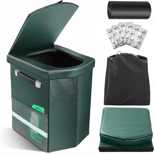Miniatura 11 de 2025 Inodoro Portátil XL Mejorado para Adultos, Inodoro Alto de Camping con Tapa y Cómoda Bolsa de Transporte, Orinal Portátil para Acampar