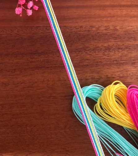 Miniatura 5 de 328.1 ft blanco 0.039 in de poliéster encerado pulsera cordón de cera recubierto de cera para pulseras hilo encerado para hacer joyas cuerda