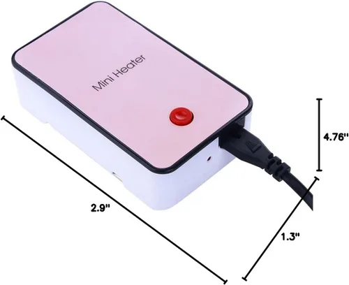 Miniatura 7 de Calentador de ahorro de energía de seguridad Mini habitación portátil Oficina Escritorio Calentador de ventilador eléctrico Calentador de aire Rosa