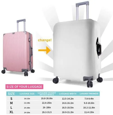 Miniatura 5 de Moslion Funda para equipaje de viaje con versículo de la Biblia, letras cristianas con texto en inglés "He Has Made Everything Beautiful", protector