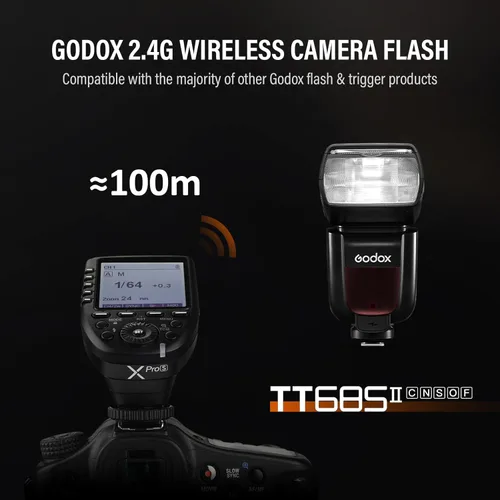 Miniatura 5 de Godox TT685II-S TTL/HSS 1/8000s Speedlight Flash para cámaras Sony - Sistema inalámbrico X 2.4G, GN60, bloqueo de liberación rápida, conversión TCM