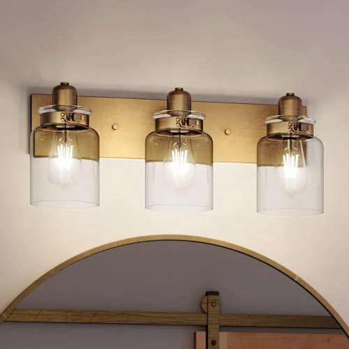 Miniatura 7 de Urban Ambiance Lámpara de tocador de baño moderna de lujo, tamaño grande: 8.625 pulgadas de alto x 30.25 pulgadas de ancho, con elementos