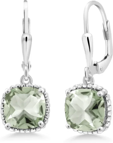 Gem Stone King Aretes colgantes de plata de ley 925 de 0.315 pulgadas para mujer