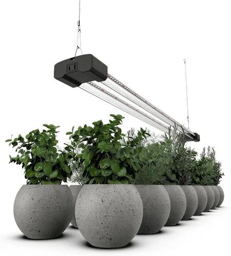 Miniatura 2 de DYMOND BoostGro - Luz LED de crecimiento de espectro completo 5000K luz diurna + 660 nm rojo enlazable para plantas de interior (3 pies, negro)