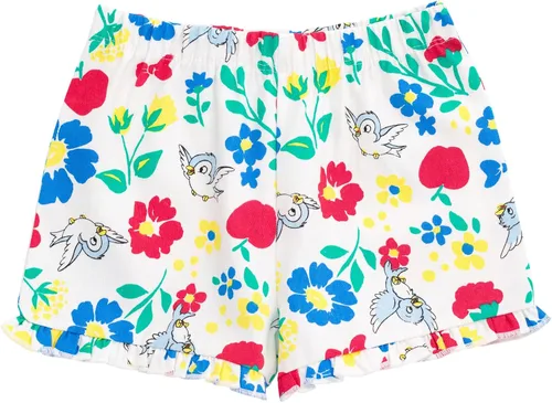 Miniatura 57 de Disney Frozen Moana Princess Tiana - Conjunto de camiseta floral y pantalones cortos de rizo francés para niños pequeños y grandes