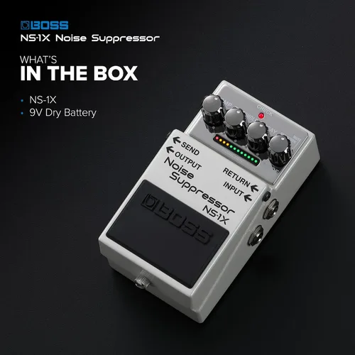 Miniatura 8 de BOSS NS-1X Supresor de Ruido Reductor de Ruido de Próxima Generación y Puerta Ultra Rápida para Guitarra, Bajo y Otros Instrumentos Tecnología