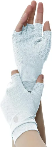 Miniatura 23 de Guantes sin dedos SPF para hombre y mujer, guantes de conducción unisex con protección solar UPF 50+ con gel de silicona