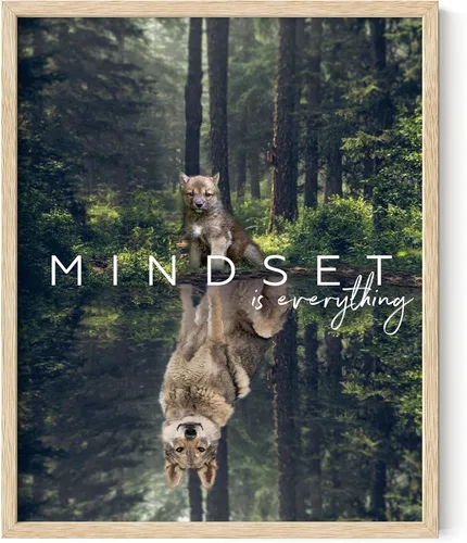 Miniatura 43 de HAUS AND HUES Mindset is Everything - Pósteres motivacionales para pared, póster motivacional para oficina, aula, impresiones artísticas