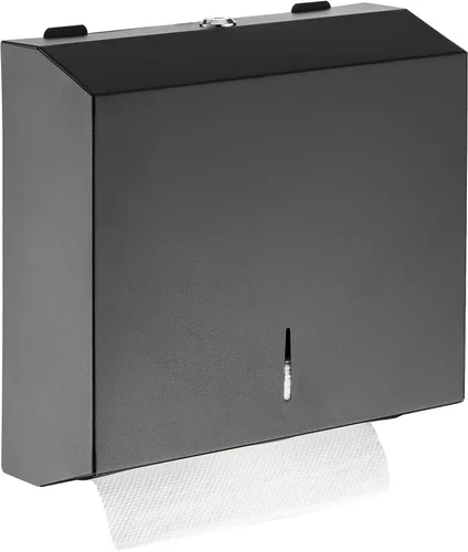 Miniatura 11 de Dispensador de toallas de mano triple para baño, dispensador de toallas de papel plegable en C, montaje en pared con instalación adhesiva sin