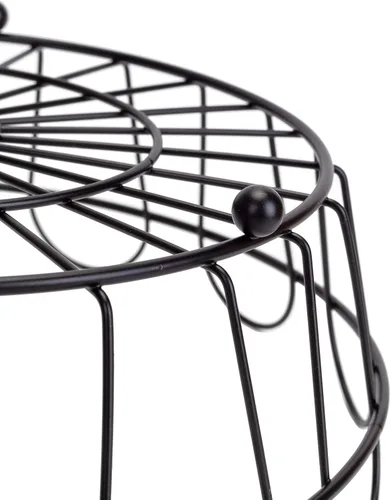 Miniatura 4 de HANZE Soporte de cesta de frutas de granja de 2 niveles, estante de almacenamiento de encimera de frutas y verduras, multifuncional, desmontable