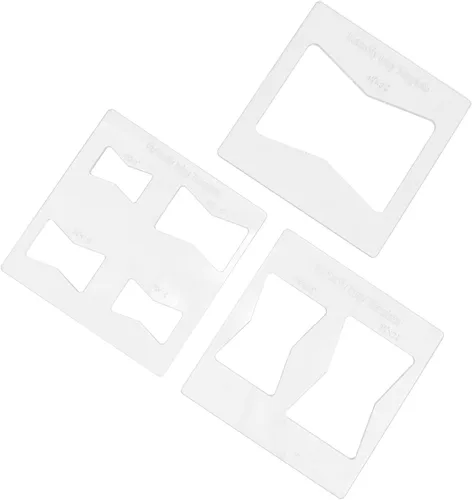 Miniatura 6 de Oumefar Kit de 3 plantillas de incrustaciones de mariposa, plantillas de mariposa de 6 x 6 pulgadas para carpintería, enrutador y plantillas