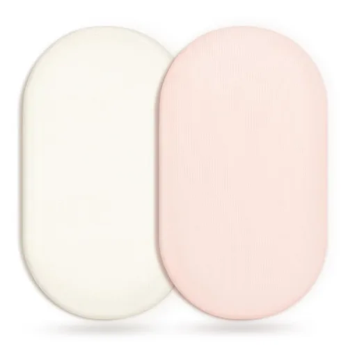 Miniatura 11 de Juego de 2 sábanas elásticas ultra suaves para moisés, ajuste universal para moisés, cuna de bebé, canasta de Moisés, colchón ovalado rectangular