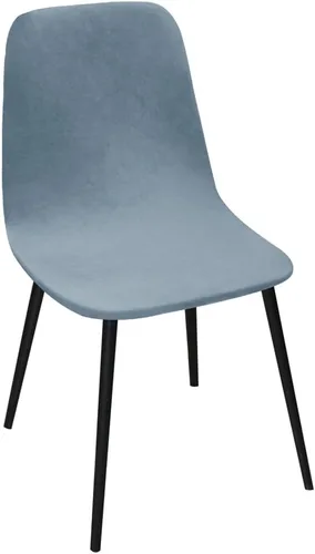 Miniatura 2 de Paquete de 2 fundas de terciopelo para sillas de comedor, lavables, extraíbles, de mediados de siglo, modernas, curvas, sin brazos, para decoración