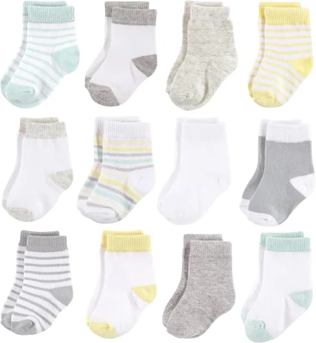 Miniatura 114 de Hudson Baby - Calcetines de algodón para bebés recién nacidos y Terry para niñas bebés