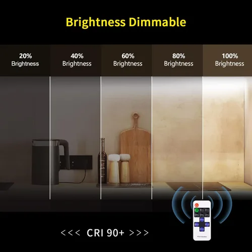 Miniatura 5 de COB - Tira de luz LED con certificación UL, CC de 12 V, tira de luz LED flexible, superbrillante, regulable, 16.4 pies, 1600 LED, de alta densidad