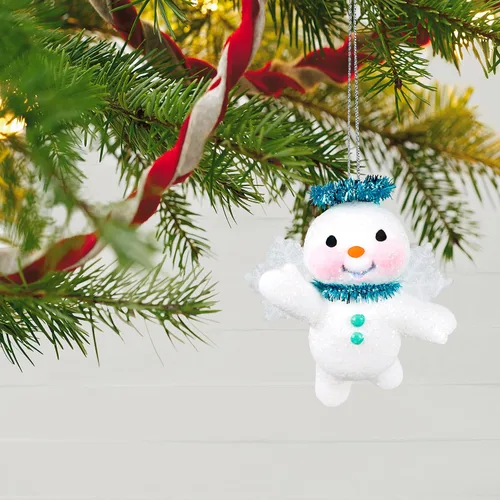 Miniatura 6 de Hallmark Keepsake Adorno de Navidad 2021, ángel de nieve