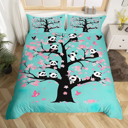 Miniatura 13 de Erosebridal Juego de funda de edredón Kawaii de tamaño individual, diseño de erizo de dibujos animados en blanco y negro, regalo de erizo para niñas