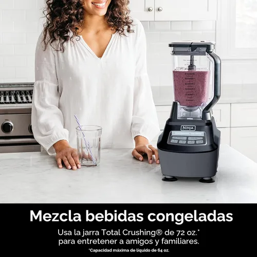 Miniatura 3 de Ninja Licuadora, procesador de alimentos, licuadora para batidos, incluye jarra, taza de batido y cuenco de 8 tazas, salsa, masa, batidos, granizado
