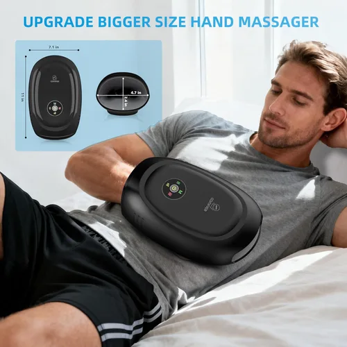 Miniatura 4 de COMFIER Masajeador inteligente de manos, control de aplicación, masaje de manos con calor y compresión, masajeador para artristis, túnel carpiano