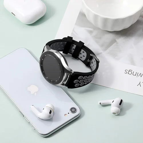 Miniatura 8 de Lerobo - Correas compatibles con Samsung Galaxy Watch 3 de 45 mm/Samsung Galaxy Watch 46 mm, Gear S3 Frontier, Correa clásica, correa de silicona