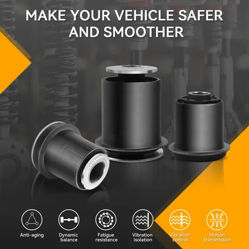 Miniatura 5 de WayJun Buje de brazo de control superior e inferior delantero 8 piezas compatibles con GX470 2003-2009, 4Runner 2003-2009, FJ Cruiser 2007-2009